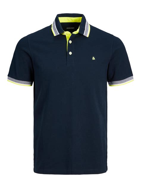 Jack Jones Poloshirt Navy Dark Bigmensfashion Grote Maten