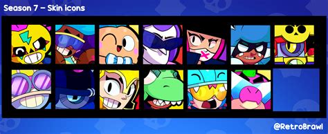 All my Brawl Stars Season 7 - Skin Icons! : r/Brawlstars