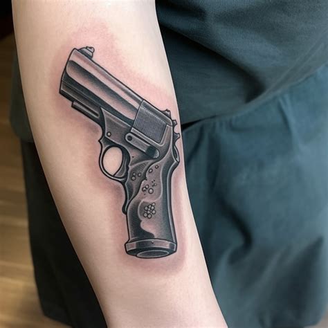 53 Pistol Tattoo Ideas - TattooClue.com