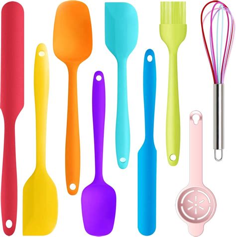 Amazon Silicone Spatula Set F Heat Resistant Rubber Spatulas