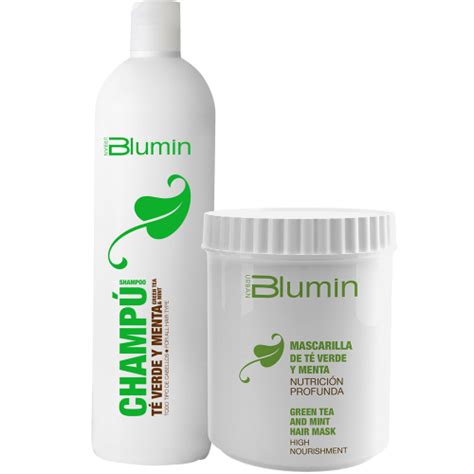 Pack Blumin Champú Mascarilla Té Verde y Menta Tahe