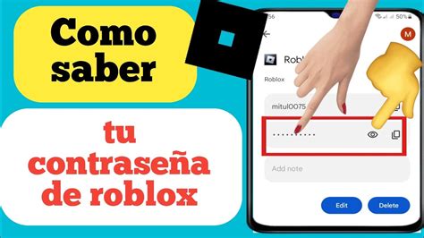 Cómo saber tu contraseña de Roblox en el móvil Nueva actualización