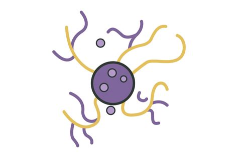 Neuron Icon Illustration Icon Related To Human Organ Flat Line Icon