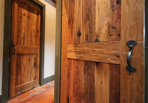 Custom Rustic Doors Reclaimed Wood Interior Doors In Oak Rustic