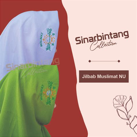 Jual Jilbab Muslimat Nu Bordir Logo Krudung Muslimat Bordir Logo