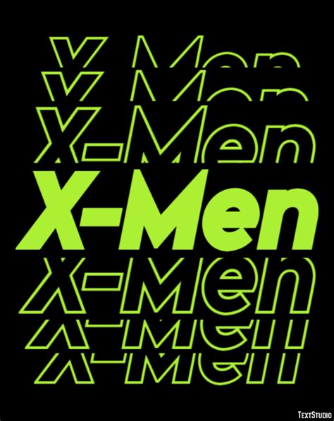 X-Men Text Effect and Logo Design Brand