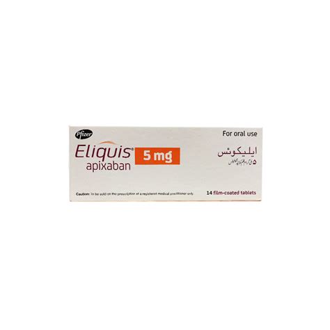 Eliquis 5mg Tab 14s Hol