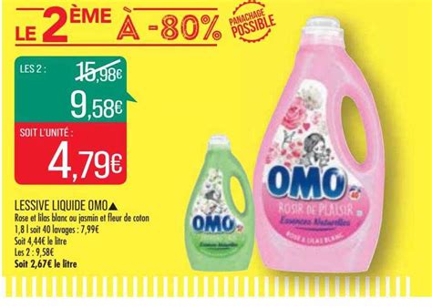 Promo Lessive Liquide Omo Chez Match Icatalogue Fr