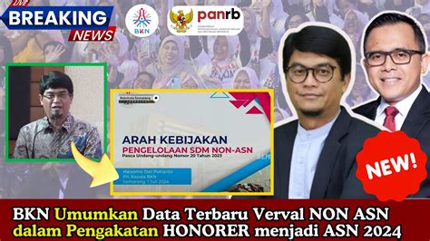 BKN Umumkan Data Verval Non ASN Dalam Pengangkatan Honorer Menjadi ASN