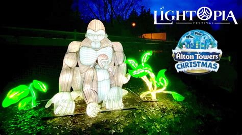 Alton Towers Christmas Lightopia Vlog 30th December 2021 Youtube