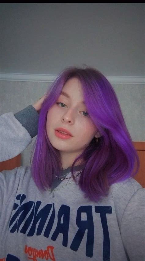 pretty | Розово фиолетовые волосы, Фиолетовые волосы, Яркие цветные волосы