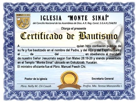 Certificado De Bautismo Pdf Actualizado Abril Hot Sex Picture