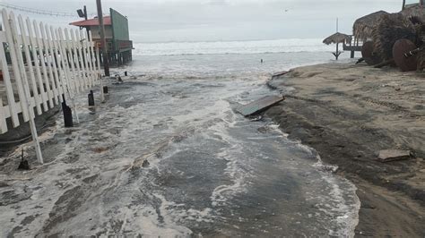 Informa Gobierno De Rosarito Presencia De Alto Oleaje De Hasta 12 Pies