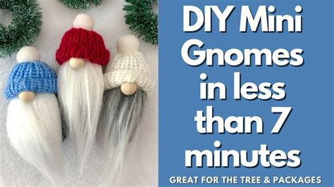 Diy Christmas Gnomes In Less Than 7 Minutes No Sew Gnomequick Gnome