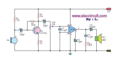 Amplifier Circuit Diagram Using Lm358