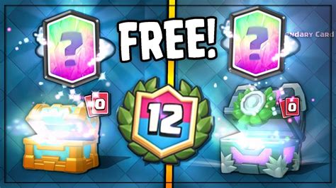 Free Crown Chest Legendary And 12 Win Chest Legendary Clash Royale 12 Win Challenge Chest