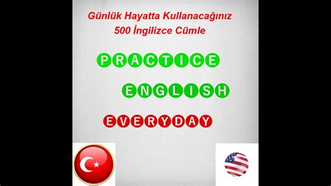 İngilizce Türkçe çeviri Kolay hızlı kalıcı öğrenmek için 500 cümlelik