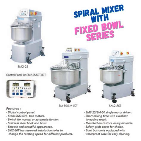 Jual SPIRAL MIXER SINMAG SM2 25 SM 50 SM 50T SM2 80T SM2 25 Kota