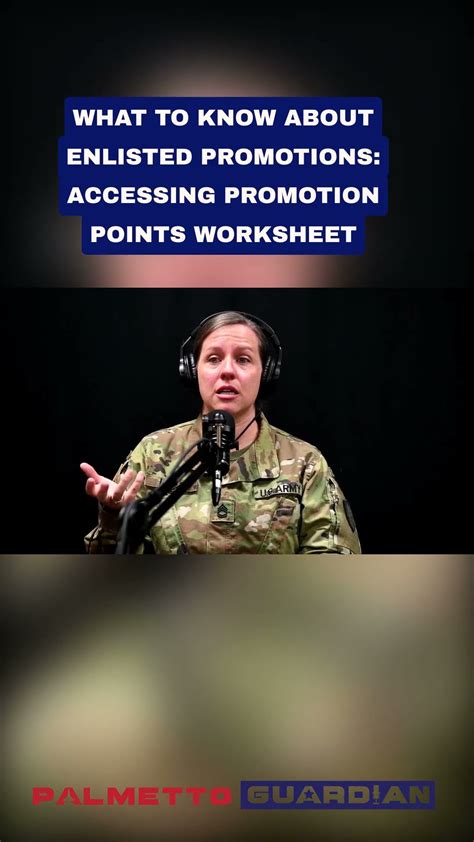 What To Know About Enlisted Promotions Accessing Promotion Points