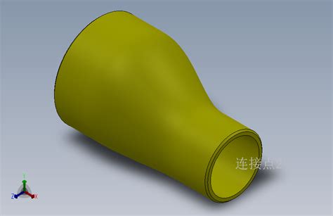 偏心异径接头solidworks 2020模型图纸下载 懒石网