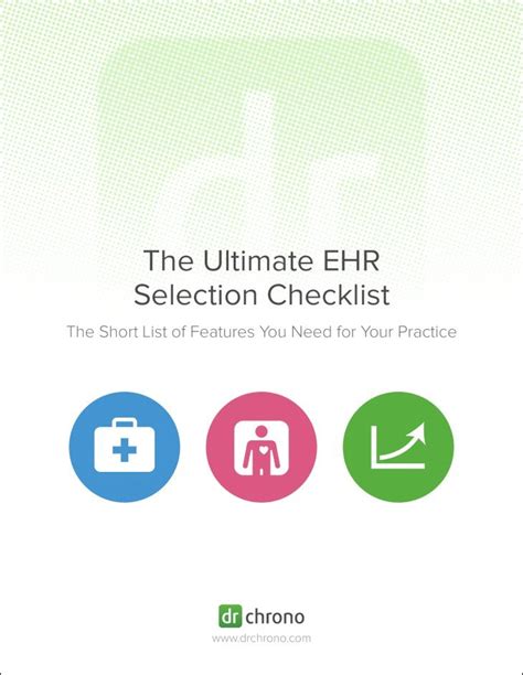 Pdf The Ultimate Ehr Selection Checklist Drchrono The Ultimate