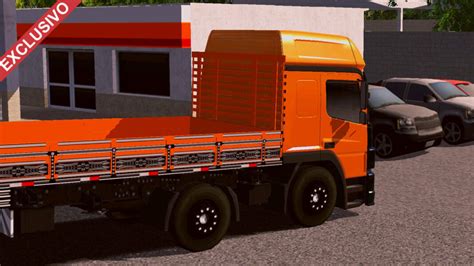 Skin MB Atego Laranja Cara Preta QUALIFICADO EXCLUSIVO Skins Games