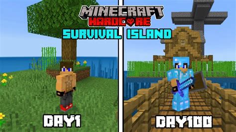 I Survived 100 Days On A Survival Island Minecraft Hardcore Hindi Youtube