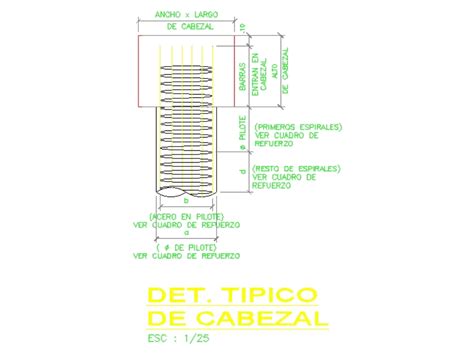 Detalle De Pilote En Autocad Descargar Cad Gratis Kb Bibliocad