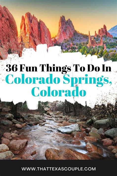 36 Fun Things To Do In Colorado Springs Colorado Springs Vacation Colorado Travel Travel Usa