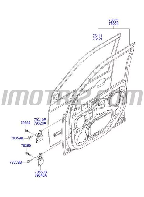 Conjunto Bisagra Pta Del Superior Izquie Getz Tb 1C Marca Hyundai