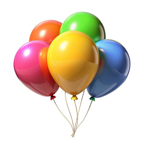 Colorful Floating Balloons 3d Image 45686585 PNG