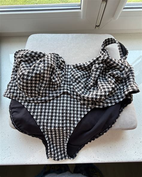 Верх купальника Panache Olivia Full Cup Bikini Black Gingham