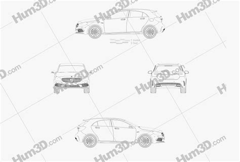 Mercedes Benz A Class Amg 2016 Blueprint