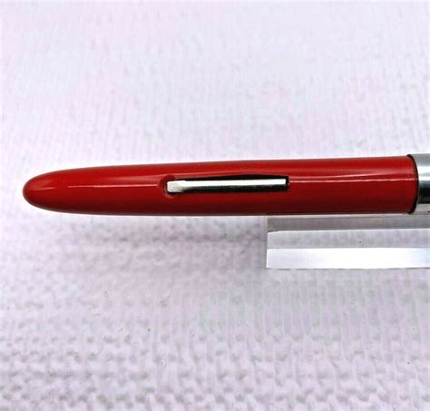 Wearever Pioneer Waluminum Cap Bright Red Lever Filler Fountain Pen Ebay