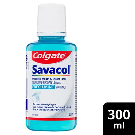 Colgate Savacol Antiseptic Mouth Throat Rinse Fresh Mint