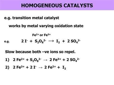 PPT - Starter: 1)Definition of catalysts: 2) Difference between ...