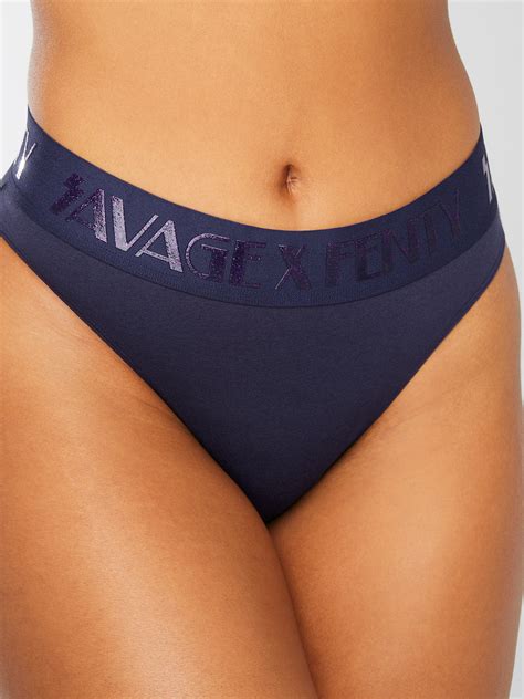 Forever Savage High Leg Bikini In Blue Savage X Fenty Germany