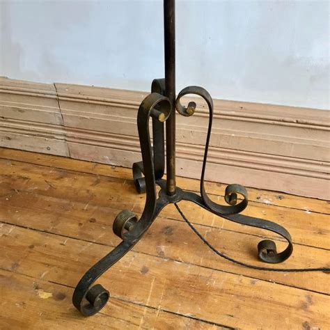 Black Wrought Iron Floor Lamp Agapanthus Interiors