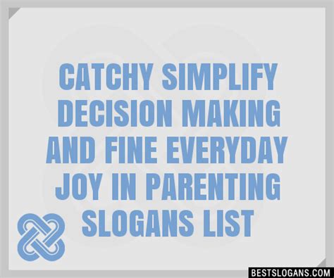 100 Catchy Simplify Decision Making And Fine Everyday Joy In Parenting