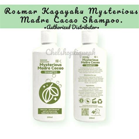 Rosmar Kagayaku Mysterious Madre Cacao Shampoo Onhand Madre Cacao