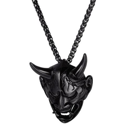 Demon Chain Gold Chain With Pendant Skull Pendant Necklace Necklace