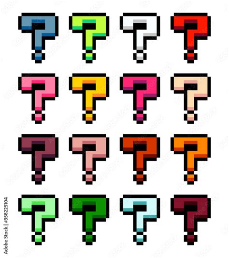 Question Mark Game Assets Graphic Resources Ready to Use Pixel Art ...