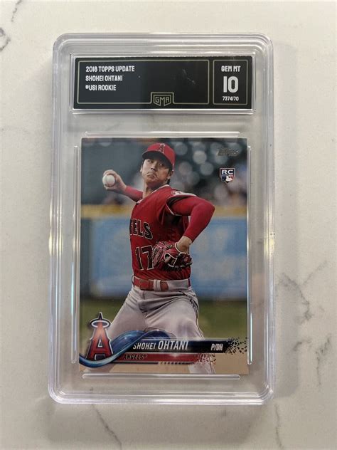 2018 Topps Update Series Pitching Red Jersey Us1 Shohei Ohtani Rc