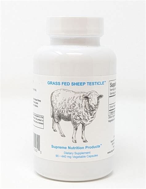 Grass Fed Sheep Testicle By Supreme Nutrition 90 Cap Mens Health M