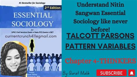 Chapter 4 Essential Sociology Nitin Sangwan Talcott Parsons Agil Model