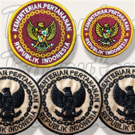 Jual Bordir Kemhan Baru Pdl Pdh Badge Kemenhan Bedge Kemhan Cm Cm