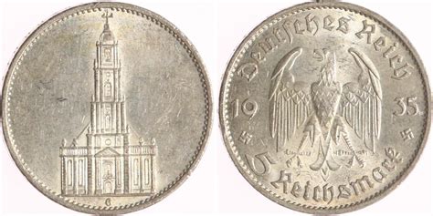 Drittes Reich Reichsmark G Garnisonkirche Ohne Datum Vorz Glich