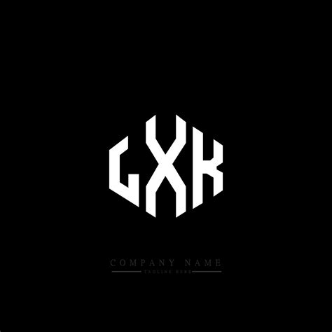 LXK letter logo design with polygon shape. LXK polygon and cube shape ...