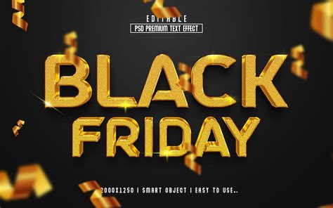 Premium Psd Black Friday 3d Premium Editable Text Effect Style With Background