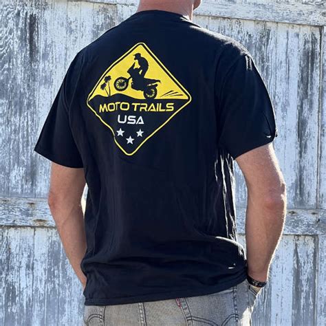 Black T Shirt Moto Trails Usa Crew Moto Trails Usa Motorcycle Tours